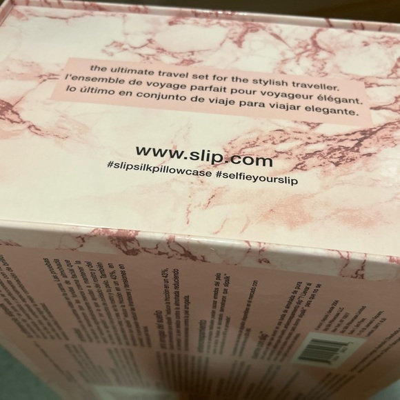 Slip beauty sleep to go silk mask & pillow set pink marble limited edition - Picture 7 of 7